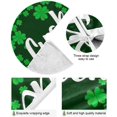 thumbnail image 2 of Coolnut St. Patrick's Day Clover Christmas Tree Skirt Tree Skirt for Holiday Party Home Christmas Day Ornaments48", 2 of 6