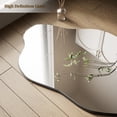 thumbnail image 3 of BEAUTYPEAK 24" x 32" Vanity Mirror Wall Wavy Mirror Bathroom Mirror Decor , Black, 3 of 8