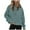 A-Light Green1120, variant on Women's Half Zip Sweatshirts Raglan Sleeve Pullover Comfy Casual Daily Top