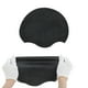 thumbnail image 5 of Gorro de natación geométrico impermeable de silicona negro de 1 pieza, 5 of 5