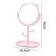 thumbnail image 2 of Espejo de maquillaje de oreja de gato giratorio de escritorio HD - Base cuadrada - Rosa MFZFUKR CPB-DE-WX413-4, 2 of 5