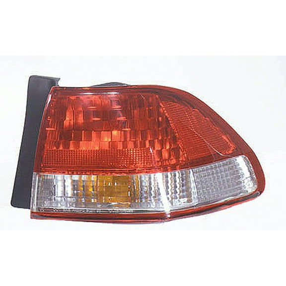 KAI New Economy Replacement Passenger Side Outer Tail Light Assembly, Fits 2001-2002 Honda Accord Sedan