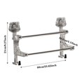 thumbnail image 2 of GUANGHONG Sturdy and Space Saving Suction Cup Double Pole Hanging Towel Rack for Bathrooms and Kitchens Easy Installation Strong Adhesion and Versatile Use, 2 of 5