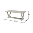 thumbnail image 6 of International Concepts LaCasa Solid Wood Coffee Table - Unfinished, 6 of 8