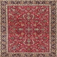 thumbnail image 1 of Ahgly Company Machine Washable Indoor Square Traditional Light Copper Gold Area Rugs, 6' Square, 1 of 7