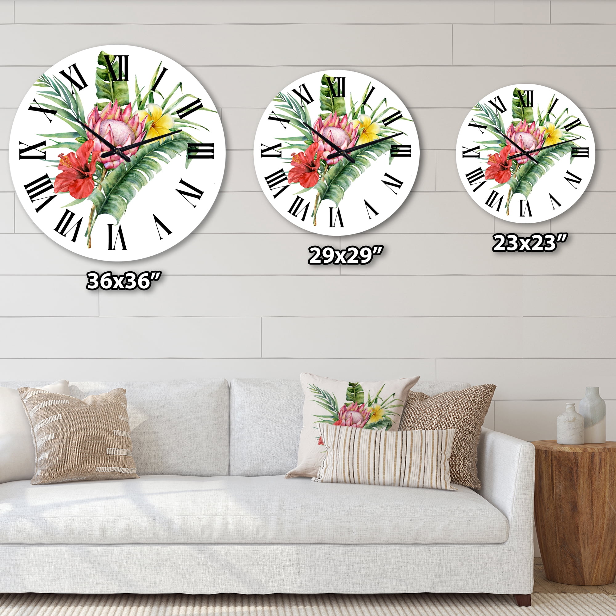 Designart 1 in Quartz Traditional Wall Clock