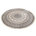 thumbnail image 2 of Tapis Rond Bohème 35.4 Po Tissé à Franges Tapis de Sol Tissé Maison, 2 of 2