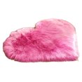 thumbnail image 2 of Neinkie Heart Shaped Soft Faux Sheepskin Fur Area Rugs for Home Sofa Floor Mat Plush Fluffy Faux Sheepskin Area Rug Plush Carpet Fur Room Mat for Home Sofa Floor Decor, 2 of 7