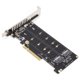 thumbnail image 4 of Adaptador PCIE, tarjeta adaptadora Dual M.2 Adaptador PCIE dual Tarjeta adaptadora Tecnología innovadora, 4 of 9