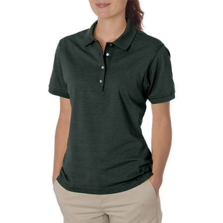 Jerzees Women's Four Pearl Buttons Collar Sport Polo (Best Trees For Southern California)
