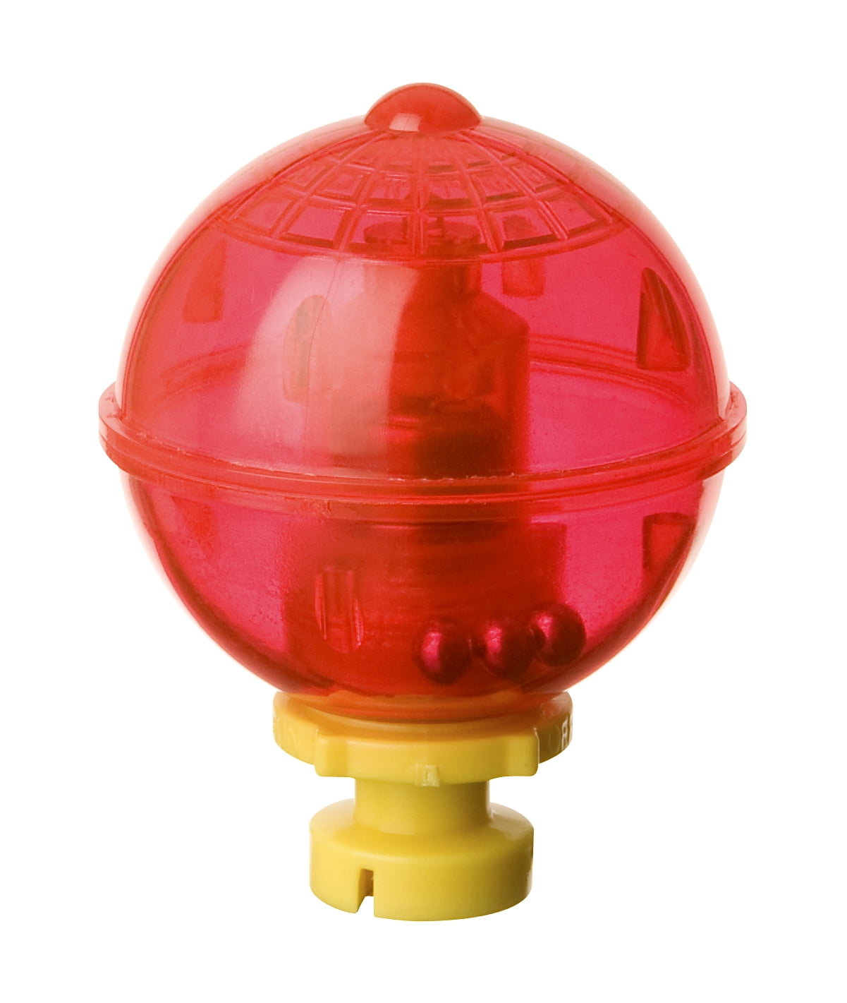 Night Bobby Lighted Fishing Float for Night Fishing, Red/Yellow, Small  Round 