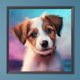 thumbnail image 1 of Pintura de diamante 5D DIY taladro redondo completo mascota cachorro kit decoración del hogar 40x40cm Hugtrwg Para estrenar, 1 of 9