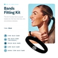 thumbnail image 2 of Gimme Beauty Bands Fitting Kit - Microfiber Hair Ties for Thick, Thin, & Curly Hair - Protects Against Breakage - Black, 5 Count - Fitting Kit, Thick, & Black, Types, Find Your Fit, 2 of 6