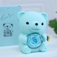 thumbnail image 2 of Preserved Flower Bear Rotating Gift Box - Cute Bear Gift Box and Exquisite Double Heart Necklace, Romantic Gift Suitable for Birthdays, Anniversary, Mother's Day, Valentine's Day and Christmas Gifts, 2 of 6