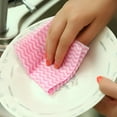 thumbnail image 3 of AUQ Disposable Dish Cloths Disposable Cleaning Towels Kitchen Roll Kitchen Cloth Roll Reusable Cleaning Cloths Easy Cleaning Wipes Washable Kitchen Paper Towels Dishcloth Blue One Size, 3 of 7