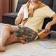thumbnail image 5 of Fotbe Adorable Llama In Flowers Pantalones Cortos de Pijama para Hombre, Ropa de Dormir, Pantalones de Pijama Cortos para Hombre-Medium, 5 of 6