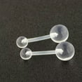 thumbnail image 6 of HOOUN 1 PC Acrylic Clear Navel Ring Body Piercing Jewelry Fashion Eyebrow Tongue -1, 6 of 9