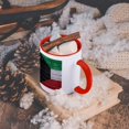 thumbnail image 5 of National Flag Of Kuwait Painted Onto A Brick Wall Kuwaiti, 15oz Two-Tone Red Mug, 5 of 7