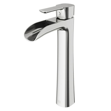 VIGO Niko Bathroom Vessel Faucet, Brushed Nickel