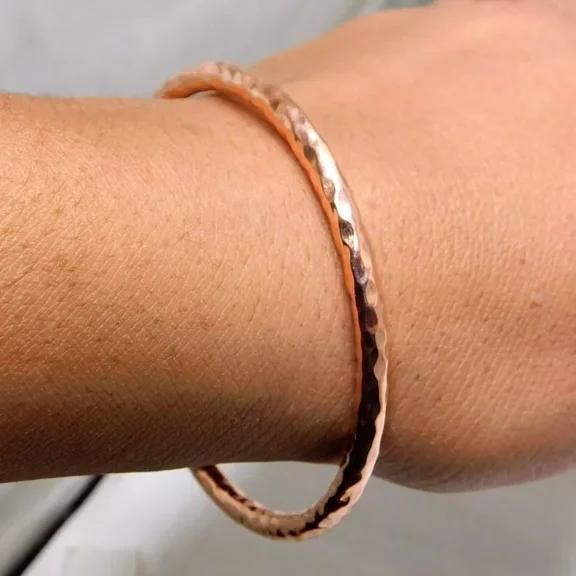 Pure Solid Copper Cuff Bracelet For Women and Men Arthritis Copper Bangle