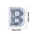 thumbnail image 2 of Xihbxyly Letras de Gel de Cristal para Hacer Tú Mismo, Moldes Grandes de Resina para Alfabeto, Diseño Flexible y Reutilizable, Decoración de Escritorio, Fabricación de Jabón de Cera de Vela, Decoraci, 2 of 2