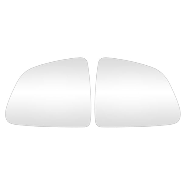 Lente Del Espejo Retrovisor 2 lentes de cristal para espejo retrovisor lateral de coche a prueba de agua para Tesla Model 3 (blanco)