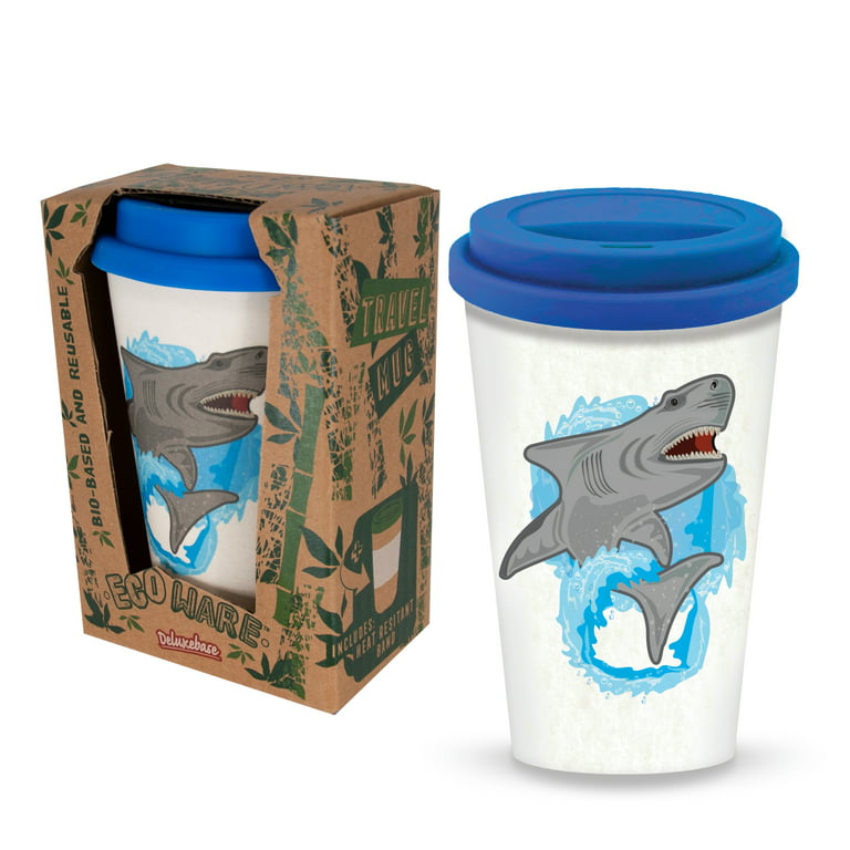 Ecoware Reusable Travel Mug - Shark from Deluxebase. 400ml Eco-Friendly  Animal Coffee Mug. Sustainable cups for hot drinks such as tea and coffee  made