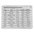 thumbnail image 1 of 2 pack Magnetic Kitchen Conversion Chart Endurance Stainless Steel Refrigerator Magnet Magnetic Kitchen Measurement Conversion Chart for Cups Tablespoons Teaspoons Fluid Oz Milliliters, 1 of 5