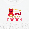 thumbnail image 4 of Inktastic Pixel Style Year of the Dragon 2024 Girls Baby Dress, 4 of 5