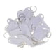 thumbnail image 5 of Paquete de 2 hebillas de cinturón informales de aleación para hombre, hebilla rectangular de un solo pasador, 8cm Blanco, 5 of 9
