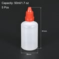 thumbnail image 2 of Uxcell Plastic 50ml/1.7 oz Small Mouth Drop Bottle White/Red, 1 Set, 2 of 6