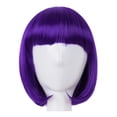 thumbnail image 1 of Peluca Morada Violeta Lisa Corta Cabello Morado Cosplay violeta Unitalla Lymalimoon SW BOB Morado Violeta, 1 of 5
