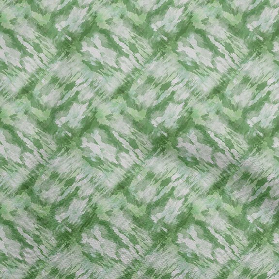 oneOone Cotton Flex Green Fabric Abstract Sewing Fabric By The Yard Printed Diy Clothing Sewing Supplies 40 Inch Wide