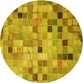 thumbnail image 1 of Ahgly Company Machine Washable Indoor Round Transitional Dark Bisque Brown Area Rugs, 4' Round, 1 of 7