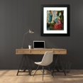 thumbnail image 4 of Hans Baldung 20x23 Black Modern Framed Museum Art Print Titled - Saint John on Patmos (ca 1511), 4 of 5