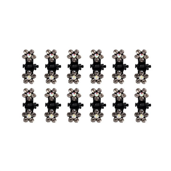 Heliisoer Rhinestone Side Clip Small Hair Clip Bangs Clip Top Clip