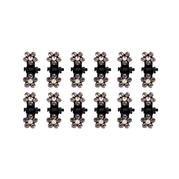 Pinzas para el cabello para mujeres, pinzas para peinar, pinzas para el cabello para niñas, pinza lateral con diamantes de imitación, pinza pequeña para el cabello, pinza para flequillo simple, pinza