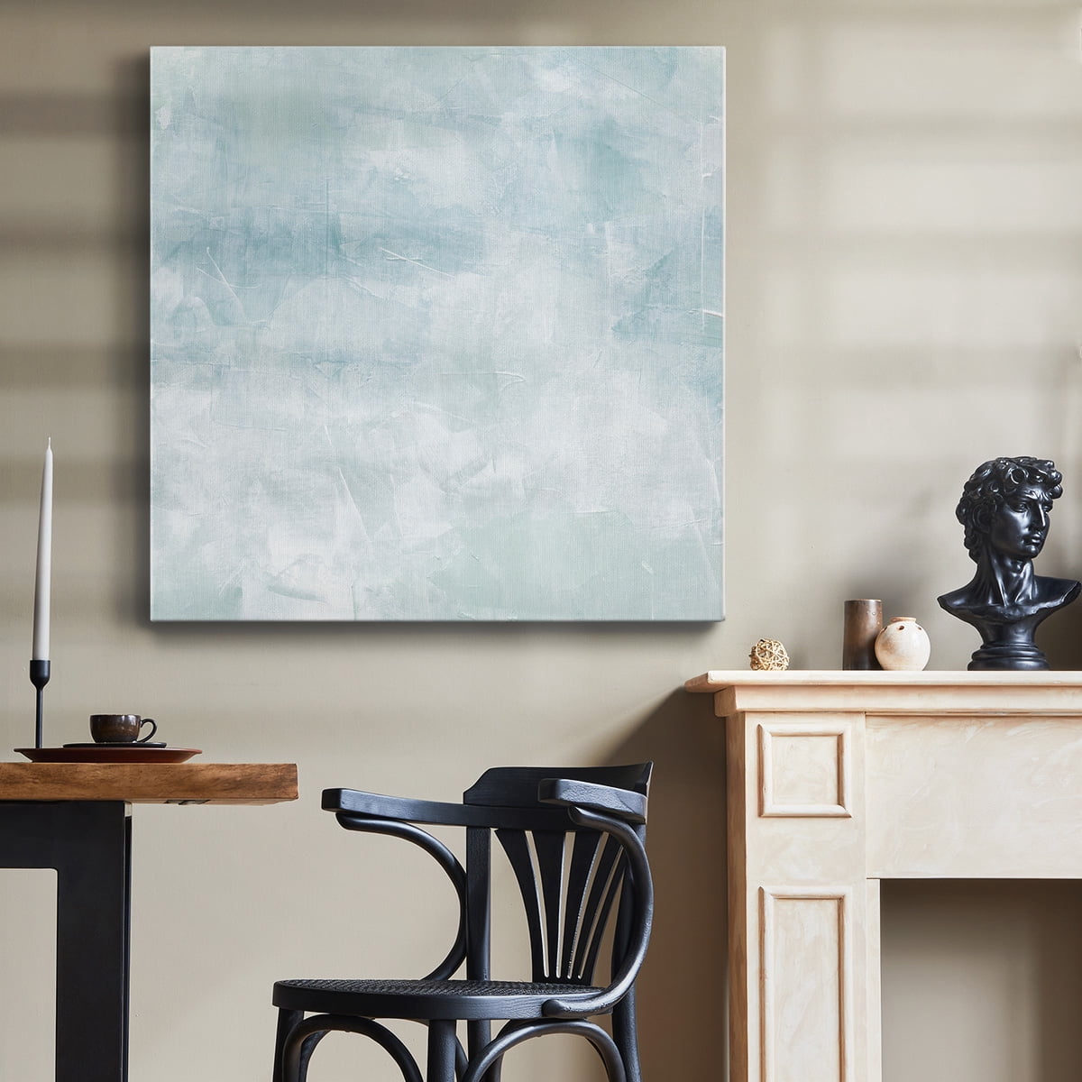 Wexford Home Drifting Blue II-Premium Gallery Wrapped Canvas, 40" x 40" - Ready to Hang