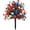 Green, variant on Artificial Flowers for Outdoors,No Fade Plastic Flowers for Garden Porch,Red White Blue Faux Plants for 4th of July Memorial Day Independence Day Patriotic Decor