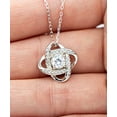 thumbnail image 2 of amangny Cute Wife Gifts, My Wife is an Awesome Driver, Holiday Love Knot Silver Necklace for Wife, 2 of 6