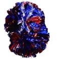 thumbnail image 5 of Leylor Pompones Pompones-1 par de Pompones aeróbicos de Animadora Pompones para Baile, Fiesta, Escuela, competición Deportiva(Azul Plata Rojo), 5 of 5