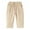 Khaki, variant on LYHaoo 2025 New Children's Solid Color Casual Pants Fashion Children's Pants Wide Leg Pants Sizes 18-24 Months Brown