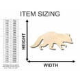 thumbnail image 2 of Unfinished Wood Raccoon Shape - Animal - Craft - up to 46" DIY 8" / 1/4", 2 of 3
