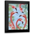 thumbnail image 1 of Phillips, Anita 12x14 Black Modern Framed Museum Art Print Titled - Flamingos IV, 1 of 5