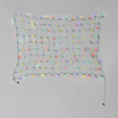 LED Net Lights Multicolor 100 Count Super Bright Indoor Outdoor 4x6 ft