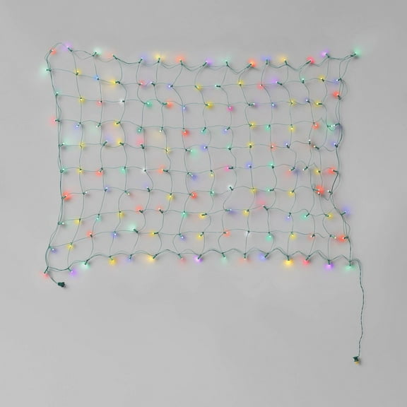 LED Net Lights Multicolor 100 Count Super Bright Indoor Outdoor 4x6 ft