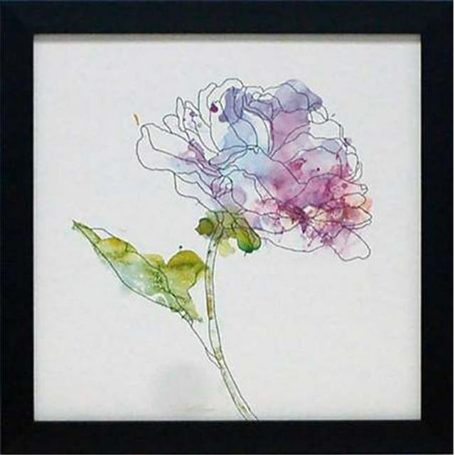 Artistic Reflections G179 14 x 14 Po Étude Simple III Imprimé d'Art Floral Encadré