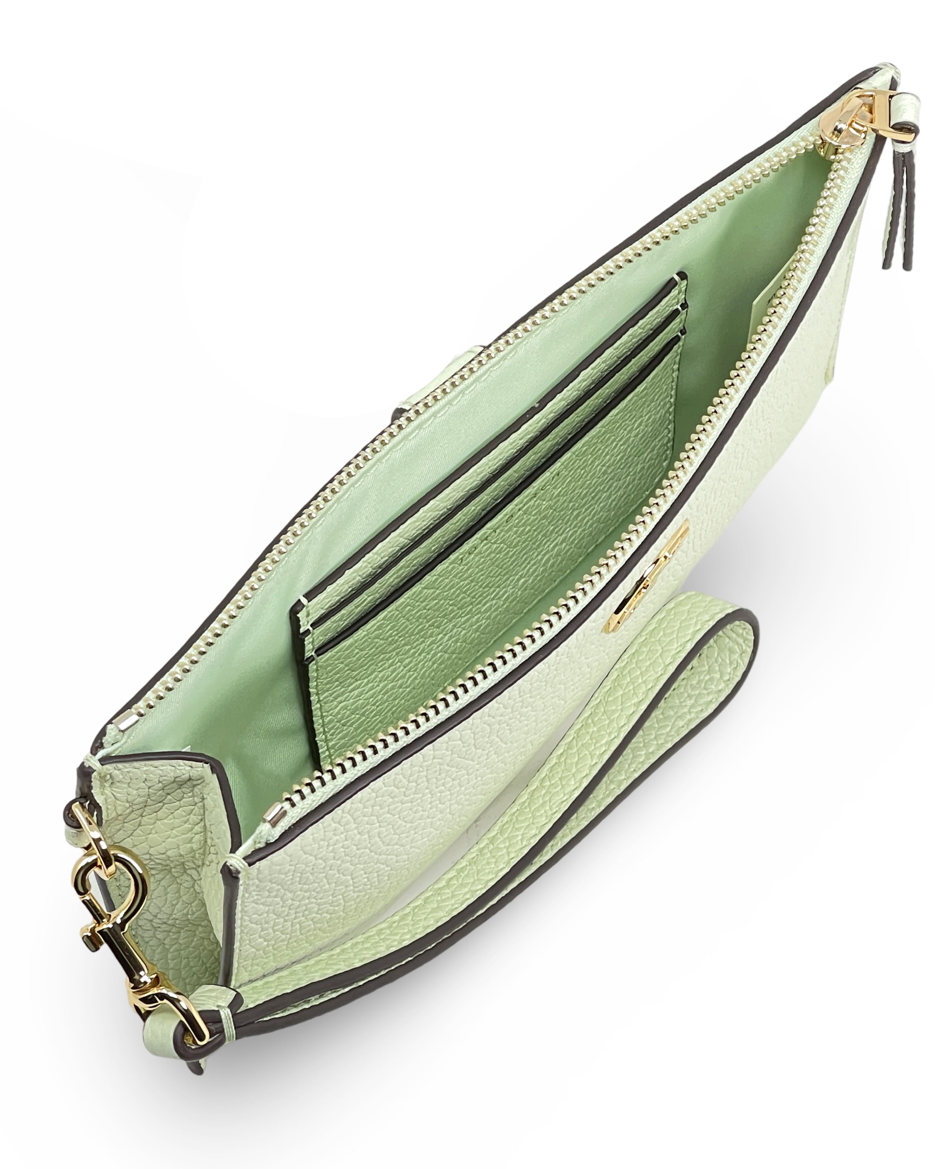 Tory Burch Women's Chelsea Pebbled Leather Top Zip Phone