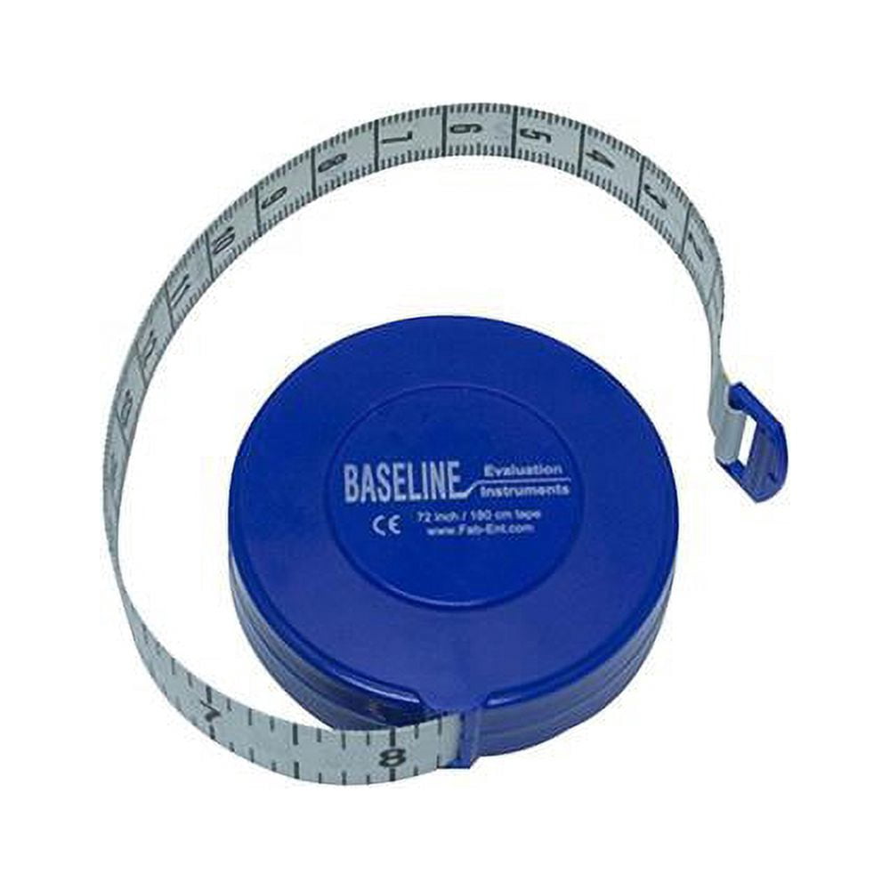 Baseline woven measurement tape with push-button retractor, 72", 25 each