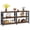 Brown Black, variant on Fnova 71 Inch 3-Tier Industrial Console Table with Storage Shelves, Long Entryway Table, Hallway Foyer Table, Sofa Table Behind Couch for Living Room, Brown & Black